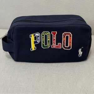 Polo Ralph Lauren Fragrances Pouch blue travel Dopp toiletry cosmetic shave Bag